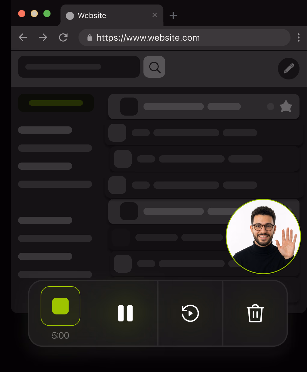 FocusCap recording a browser window